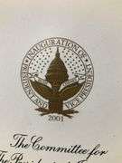George W Bush inauguration invitation