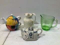(4) pitchers and teapots