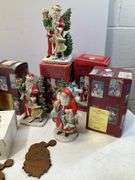 Box of Christmas decorations