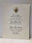 George W Bush inauguration invitation