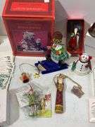 Box of Christmas decorations