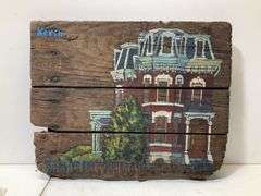 16“ x 20“ victorian house, painted wood