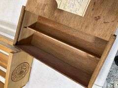 (2) wine box crates