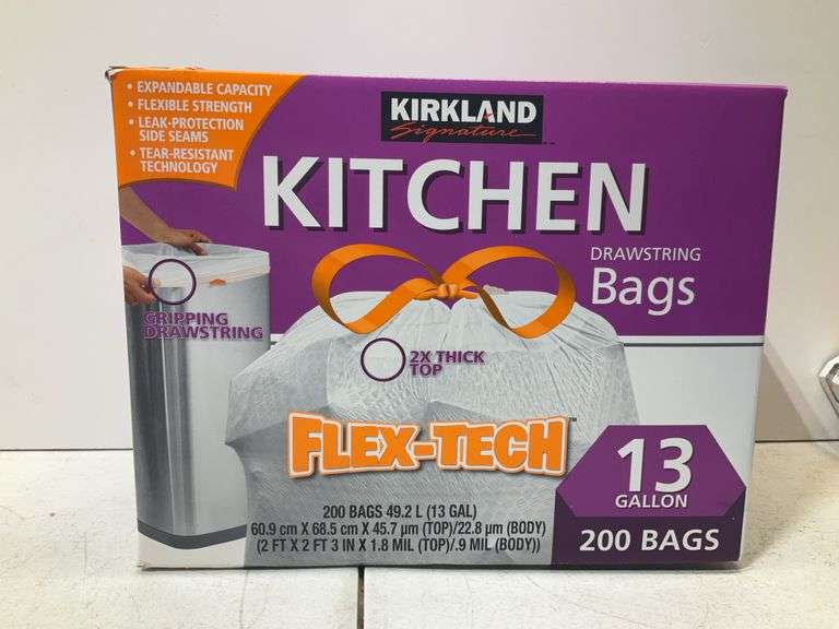 13 gallon trash bags