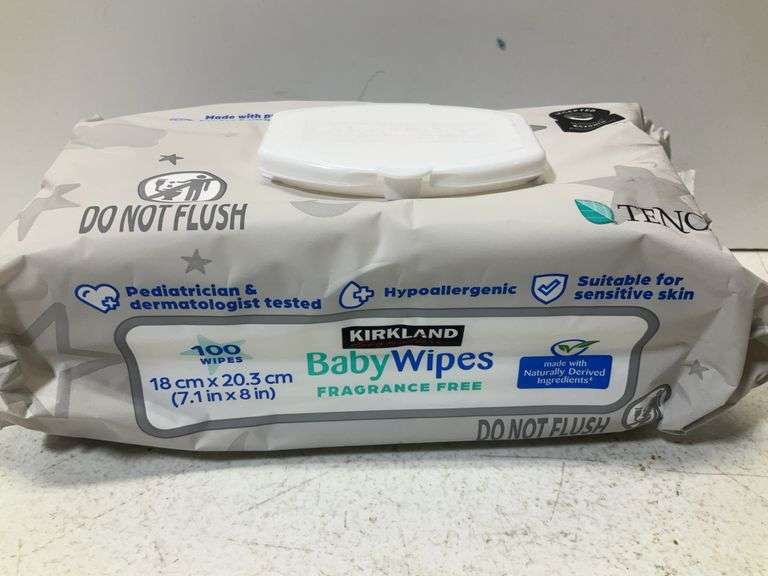 (Sealed) baby wipes, fragrance free