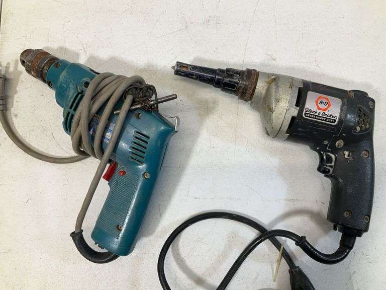 (2) drywall screw gun and hammer drill (tested works)