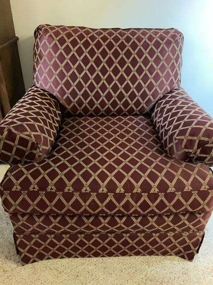 Morgan Stewart red cushion chair
