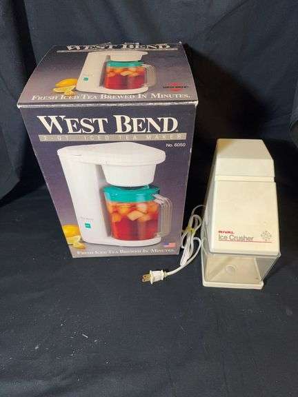 Ice tea maker and Electric ice crusher