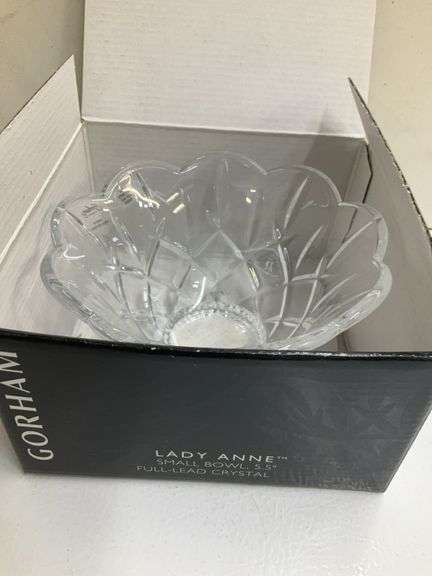 Gotham 5.5” full lad crystal bowl