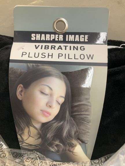 Sharper image, vibrating plush pillow