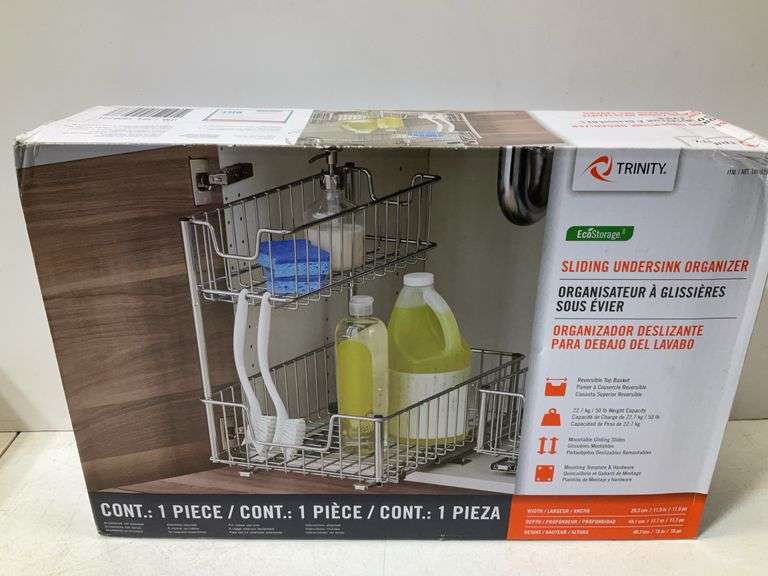 Sliding under sink storage