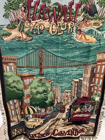 San Francisco Electrolux convention 1999 throw blanket