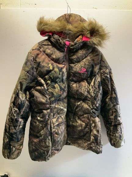 Youth 2XL mossy oak pink camo jacket