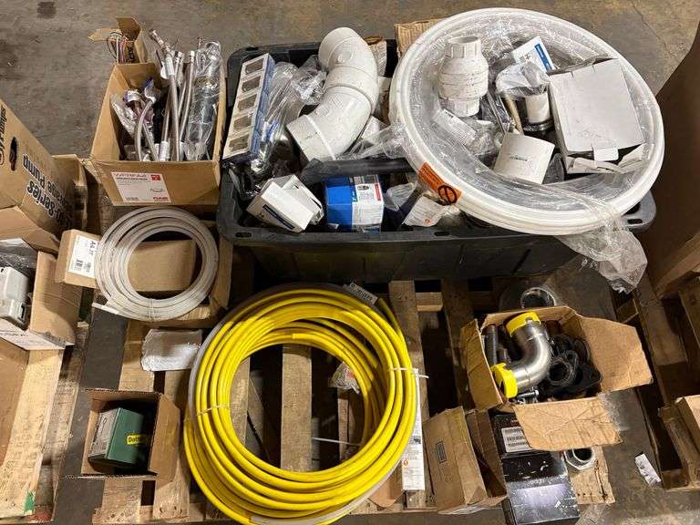 Skid of Plumbing Supplies