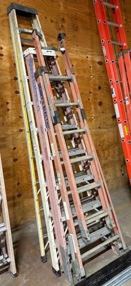 3 Fiberglass Ladders