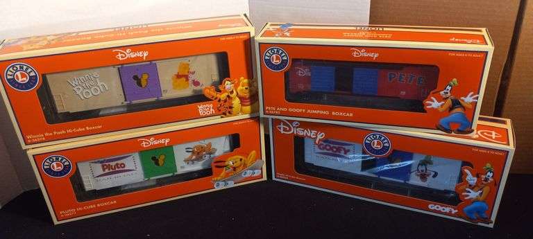 Lionel Disney Character Box Cars
