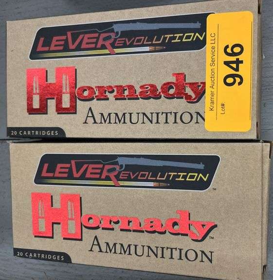 40 rds of Hornady Leverevolution 4570 Ammo Kramer Auction LLC