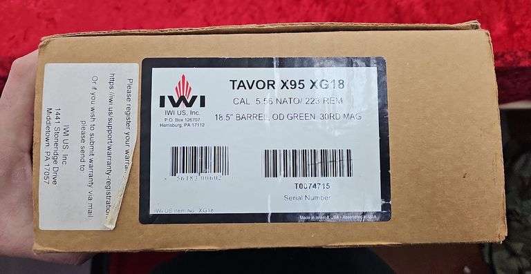 IWI  Tavor X95  5.56 cal.  Rifle