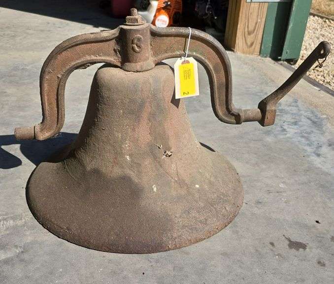 Vintage 16" School Bell w/Yolk