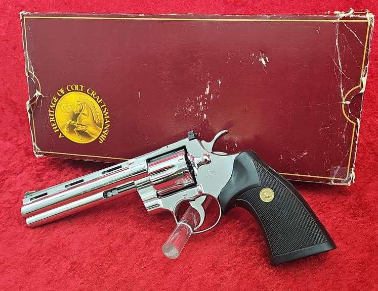 Colt   Python  357 Mag   Bright SS Revolver