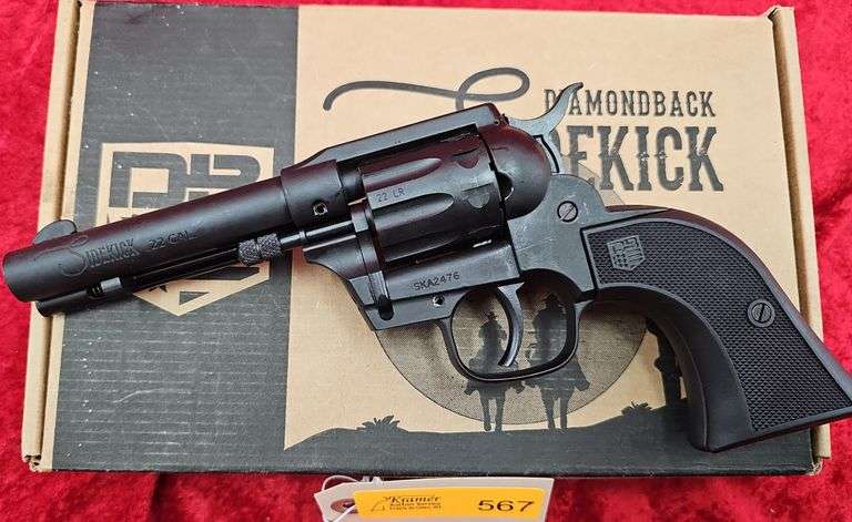 Diamond Back Sidekick 22LR/22Mag Convertible Revolver - Kramer Auction LLC