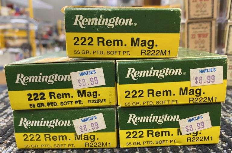 100 rds. Remington 222 Rem Mag Ammo