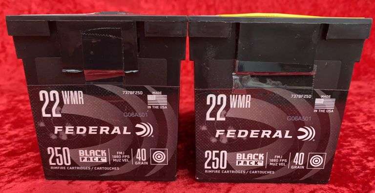 500 rds. Federal 22 WMR Ammo