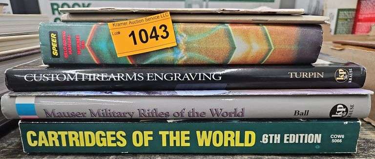 stack of various Gun & Reloading Books - Kramer Auction LLC
