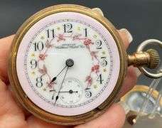 Waltham Multi Colored Dial Pocket Watch