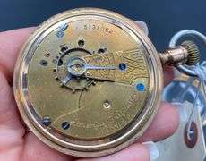 Waltham Multi Colored Dial Pocket Watch
