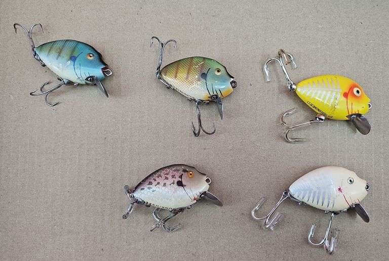 lot of 5 HEDDON Pumpkin Seed Lures