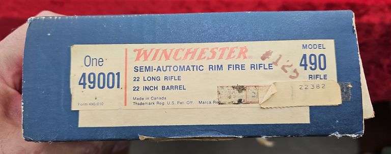 Winchester  Model 490  22LR   Rifle