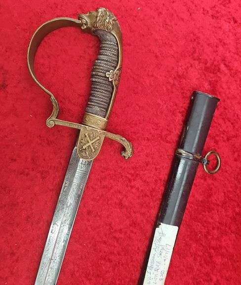 WWI era German/Prussian Lion Head Sword