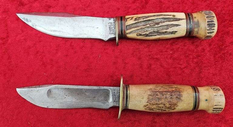 Pair of Stag Handled Marbles Hunting Knives