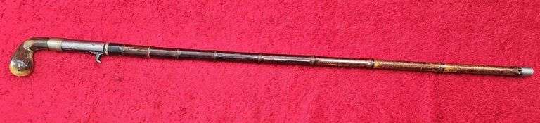 Rare Antique Perc. Cane Gun