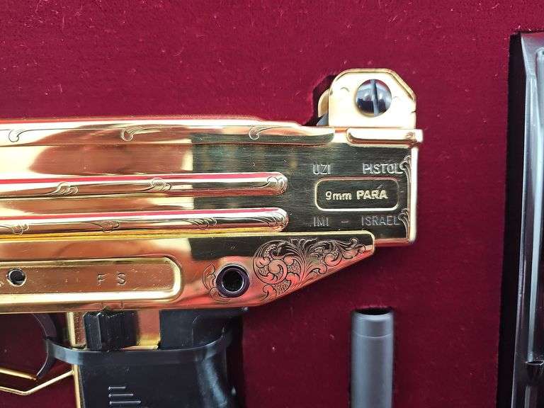 Cased & Engraved Action Arms Uzi Pistol