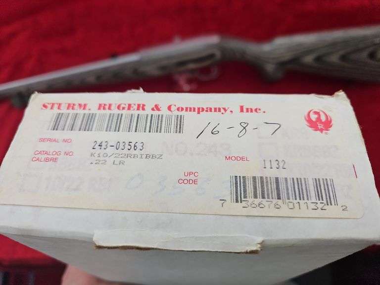 NIB Ruger  10/22 SS International  22 cal.   Carbine