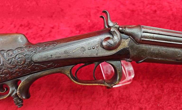 Fine Antique Bader  Dbl. Bbl.   16 ga.   w/Gold Decoration