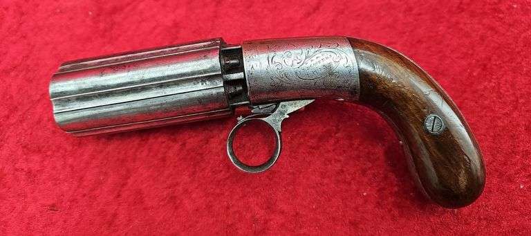 J.R. Coopers English Pepperbox 40 cal. Pistol