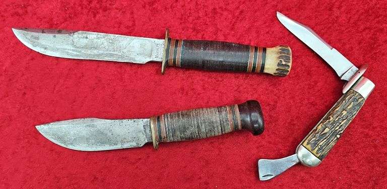lot of 3 Marbles Hunting & Camp Knives