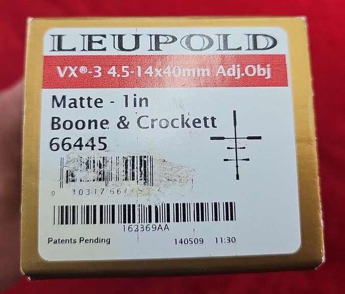 Leupold VX 3 4.5-14x40mm Adj. Obj. Rifle Scope