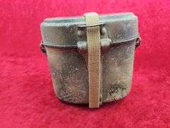 WWII German Field Camo M42 Helmet & Lunch Pail