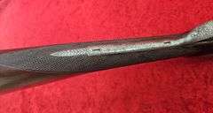 R. Hughes   Percussion Double  12 ga.   Shotgun