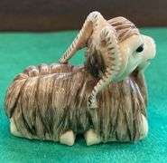 Netsuke Angora Goat Ivory/Bone
