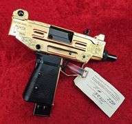 Cased & Engraved Action Arms Uzi Pistol