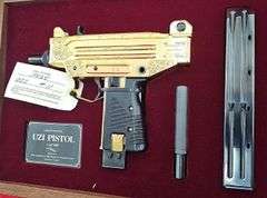 Cased & Engraved Action Arms Uzi Pistol