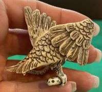 Netsuke Hawk Ivory/Bone