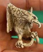 Netsuke Hawk Ivory/Bone