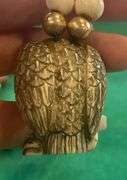 Netsuke Vulture Ivory/Bone with Beads