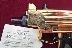 Cased & Engraved Action Arms Uzi Pistol